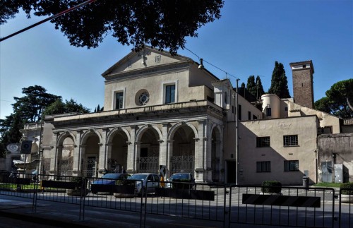 Renaissance façade of the Basilica of Santa Maria in Domnica