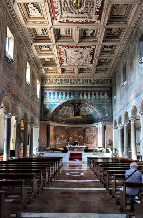 Interior of the Basilica of Santa Maria in Domnica rebuilt by Leo X (before he became pope)