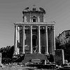 The Temple of Faustina and Antoninus Pius, presently the Church of San Lorenzo in Miranda Forum Romanum