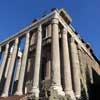 The Temple of Faustina and Antoninus Pius, presently the Church of San Lorenzo in Miranda