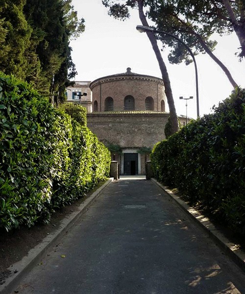 Church of Santa Constanza (the former Mausoleum of Constantina) present-day enterance into the church