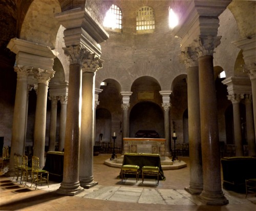 Santa Constanza, interior of the old Mausoleum of Constanza, present-day church