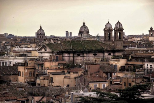 Church of San Giacomo in Augusta, view from Pincio Hill