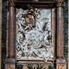 Church of San Giacomo in Augusta, Cappella dei Miracoli, Our Lady of Miracles and a bas-relief by Pierre Le Gros