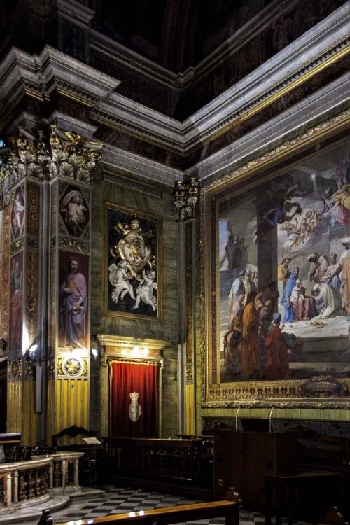 San Girolamo dei Croati, transept, Pokłon Trzech Króli, Pietro Gagliardi