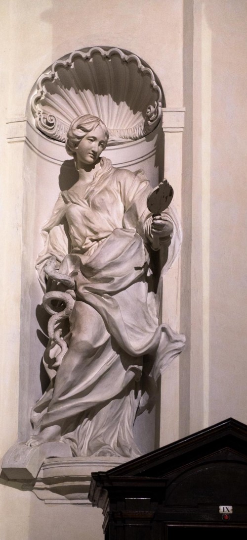 Sant'Ignazio, alegoria Roztropności (Prudenza), Camillo Rusconi, kaplica Ludovisi