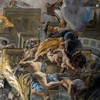 Sant'Ignazio, personifikacja Europy, fragment malowidła na sklepieniu