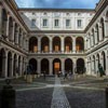 Church of Sant'Ivo alla Sapienza, old university courtyard, view from the church