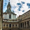 Church of Sant'Ivo alla Sapienza, view of the courtyard of the old university