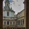 Church of Sant'Ivo alla Sapienza, view of the façade from the gallery surrounding the church of the old La Sapienza University