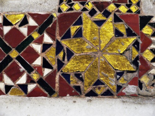 Basilica of San Lorenzo fuori le mura, fragment of the mosaic decoration by the Vassalletti workshop