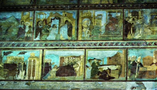 Basilica of San Lorenzo fuori le mura, frescoes in the church ambulatory