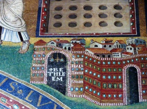 Basilica of San Lorenzo fuori le mura, mosaic from the times of Pope Pelagius II, fragment