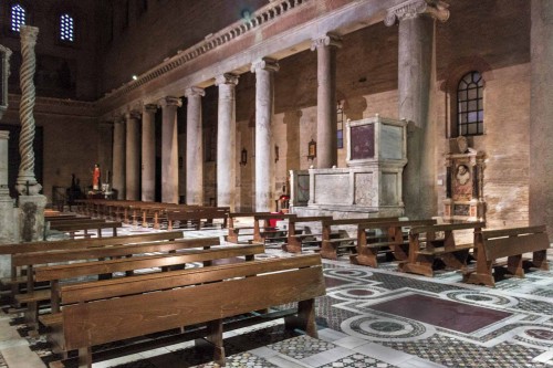 Basilica of San Lorenzo fuori le mura, nave from the times of Honorius III