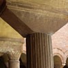 Basilica of San Lorenzo fuori le mura, elements of the columns in the church viridary