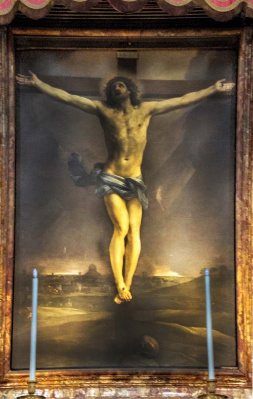 Basilica of San Lorenzo in Lucina, painting from the main altar – The Crucifixion, Guido Reni