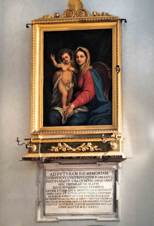 Church of San Lorenzo in Miranda, Madonna with Child, unknown painter, 2nd half of the XIX century