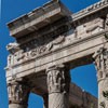 Frieze and Corinthian columns at the Temple of Antoninus Pius and Faustina, present-day Church of San Lorenzo in Miranda