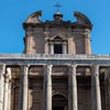 Church of San Lorenzo in Miranda, inscription commemorating the original function of the church – Temple of Antoninus Pius and Faustina