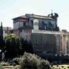 Church of San Lorenzo in Miranda seen from via dei Fori Imperiali