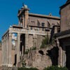 Church of San Lorenzo in Miranda, view from Forum Romanum