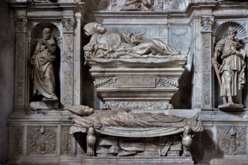 Church of San Marcello, tombstone of Cardinal Giovanni Michiel, fragment