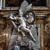 Church of San Marcello, Baroque funerary monument of Cardinal Fabrizio Paolucci, Pietro Bracci