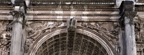 Triumphant arch of Emperor Septimius Severus, arch of the main passage