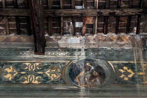 Basilica of San Marco, loggia delle benedizioni, frescoes from the XV century – St. Mark the Pope