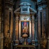 Basilica of San Marco, Chapel of St. Mark with a painting by Mezzolo da Forlì depicting St. Mark the Pope