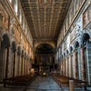 Basilica of San Marco, church interior with a Renaissance ceiling