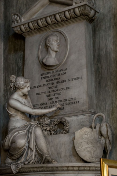 Church of Santissimi Nomi di Gesù e Maria, classicist funerary monument