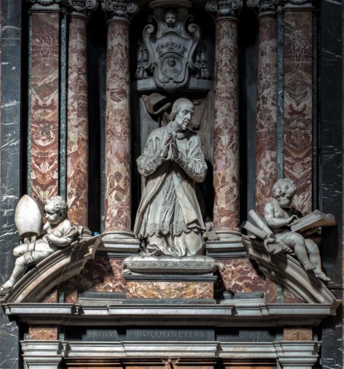 Church of Santissimi Nomi di Gesù e Maria, funerary monument of Giorgio Bolognetti, Francesco Cavallini