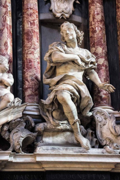 Church of Santissimi Nomi di Gesù e Maria, funerary monument of Maria Bolognetti