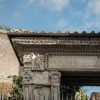 Arch of the Silversmiths (Arco degli Argentari), entablature with an inscription commemorating a foundation from Forum Boarium by bankers and merchants