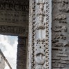 Arch of the Silversmiths (Arco degli Argentari), imperial eagles, garlands and weapons along with the heads of emperors – Caracalla and Septimius Severus