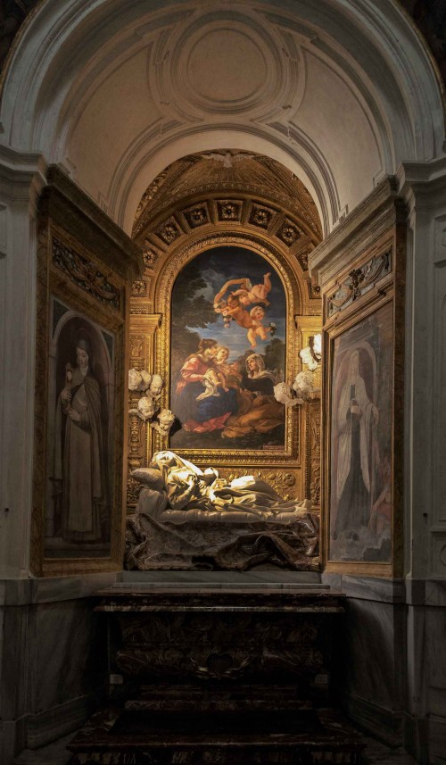 Baciccio, The Holy Family, painting in the side altar of the Church of San Francesco a Ripa