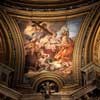 Baciccio, painting of allegories (Fortitude and Charity) in one of the pendentives in the Church of Sant'Agnese in Agone