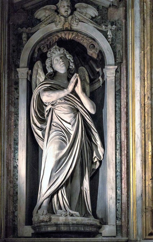 Stefano Maderno, angel in the apse of the Church of Santa Maria di Loreto