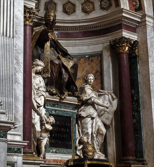 Giovanni Battista Maini, Corsini Chapel, funerary monument of Pope Clement XII, Basilica of San Giovanni in Laterano