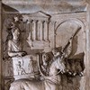 Cesarz Marek Aureliusz podczas triumfalnego wjazdu do miasta, relief z niezachowanego pomnika cesarza, Musei Capitolini