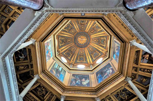 San Giovanni Baptistery, painting decoration – the life of St. John the Baptist, author: Andrea Sacchi, view of the dome