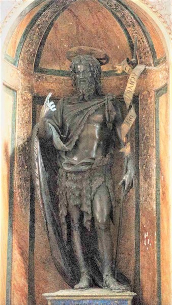 San Giovanni Baptistery, figure of St. John the Baptist, Luigi Valadier