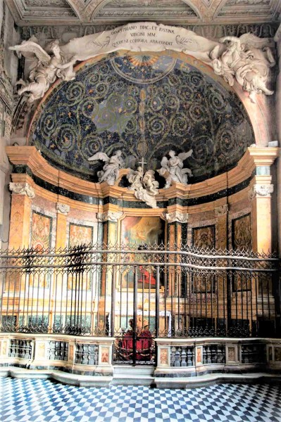 San Giovanni Baptistery, Chapel of Justina and Cyprian, mosaics from the V century