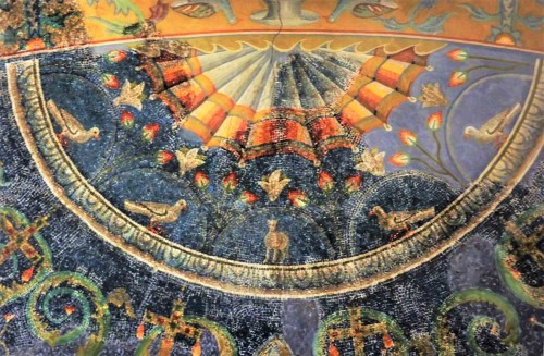 San Giovanni Baptistery, Chapel of Justina and Cyprian, mosaics from the V century