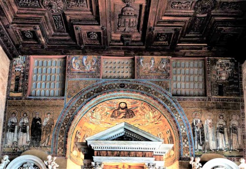 San Giovanni Baptistery, Chapel of SS. Venantius and Domnius, mosaics on the apse and rainbow – VII century