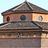 Frieze adorning the San Giovanni Baptistery with insignia of Pope Alexander VII (1657)