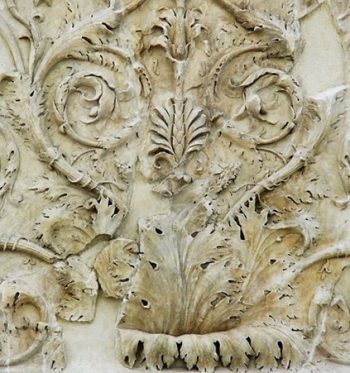 Altar of Peace, Museo dell'Ara Pacis, relief decoration of the altar plinth, fragment