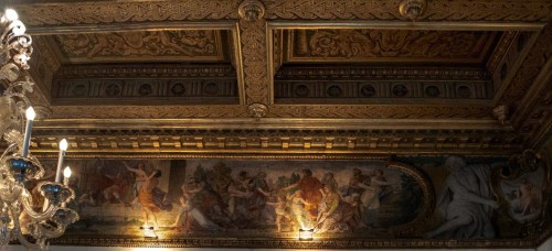 Palazzo Pamphilj, sala Historii Rzymu, Porwanie Sabinek, Giacinto Gimignani