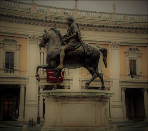 Equestrian Statue of Emperor Marcus Aurelius, copy, Capitoline Square